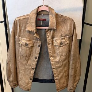 Women’s Gold Denim Jacket